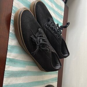 Vans Black and Brown Sneakers Sleek Minimalist Design